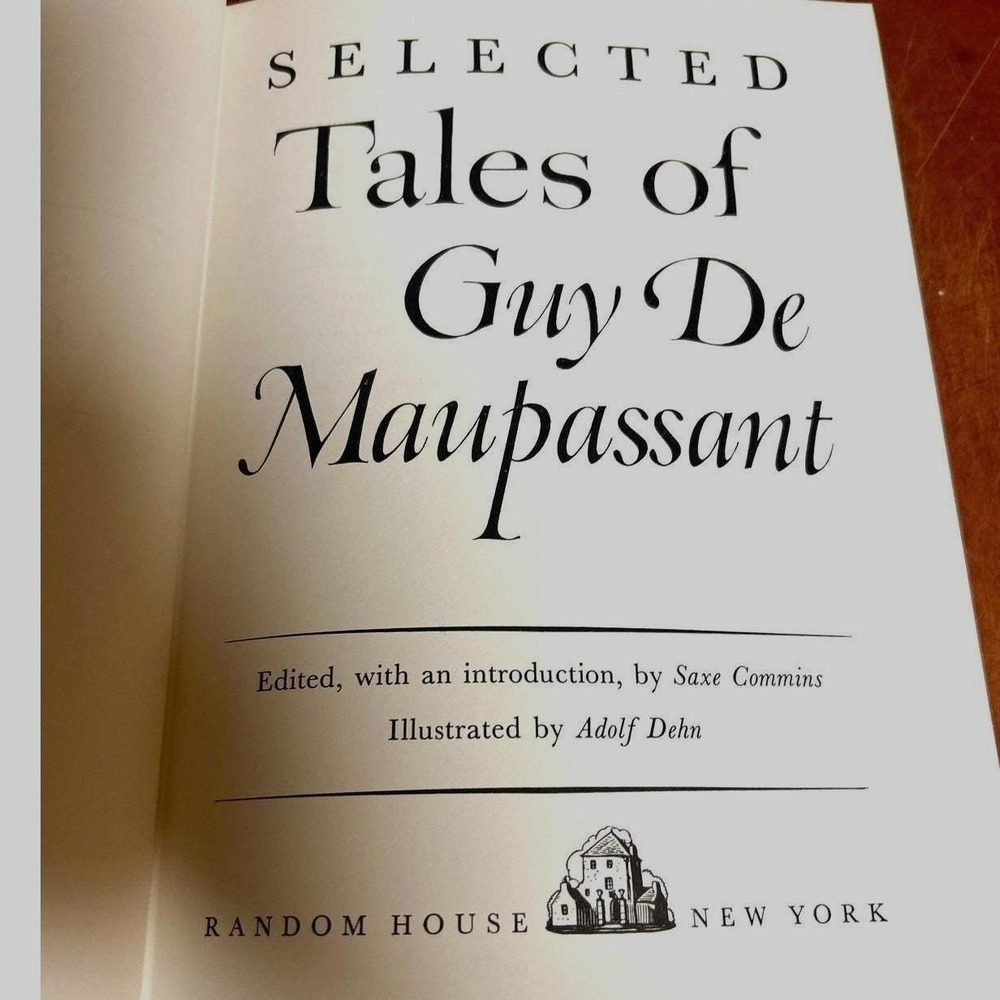 Selected Tales of Guy De Maupassant Random House 1945 Hardcover